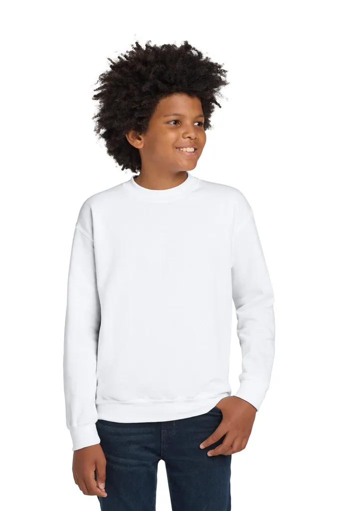 Gildan® Youth Heavy Blend Crewneck Sweatshirt.  18000B - additional view 6