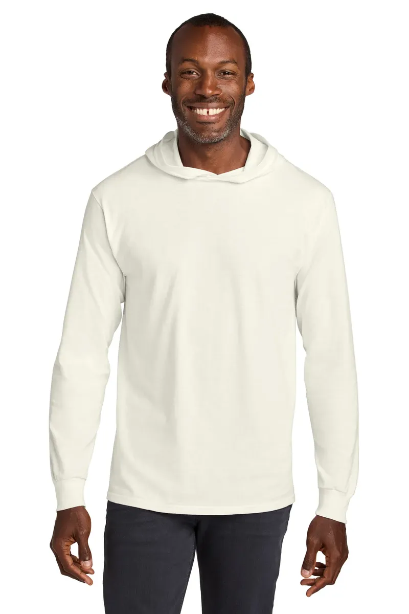 Jerzees Classics Unisex Cotton Long Sleeve Hooded T-Shirt 363LH - additional view 7
