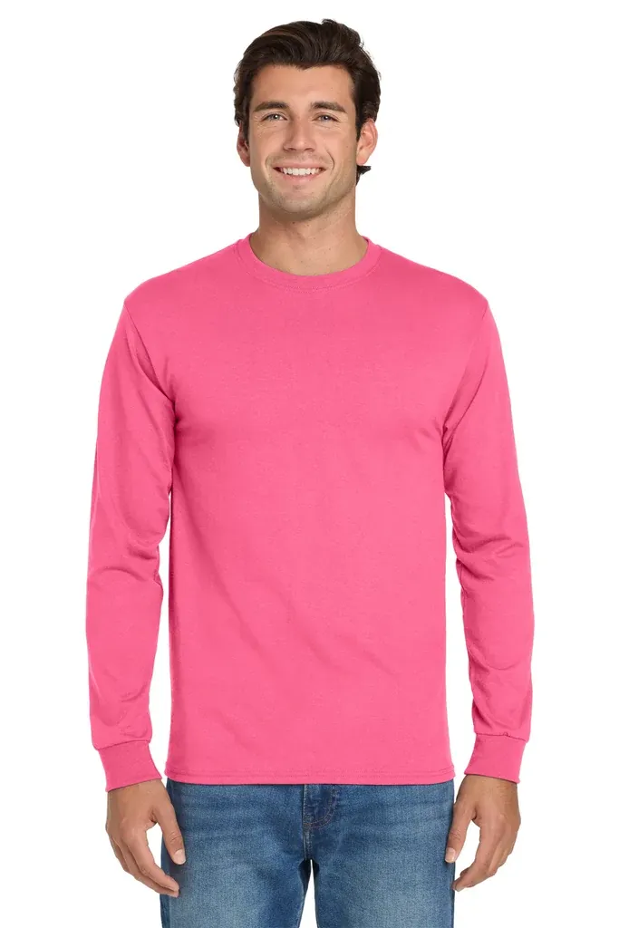 Jerzees® - Dri-Power® 50/50 Cotton/Poly Long Sleeve T-Shirt.  29LS - additional view 7