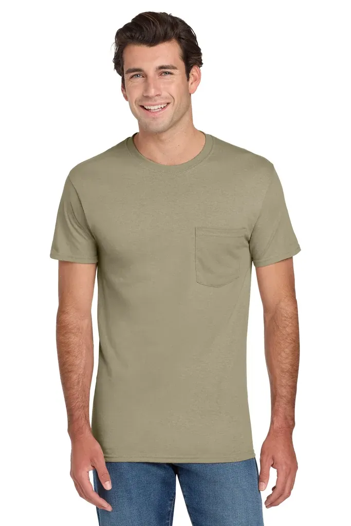 Jerzees® -  Dri-Power® 50/50 Cotton/Poly Pocket T-Shirt.  29MP - additional view 9