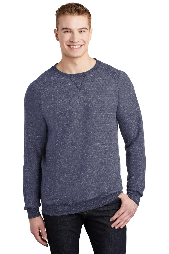 Jerzees ® Snow Heather French Terry Raglan Crew 91M - additional view 2