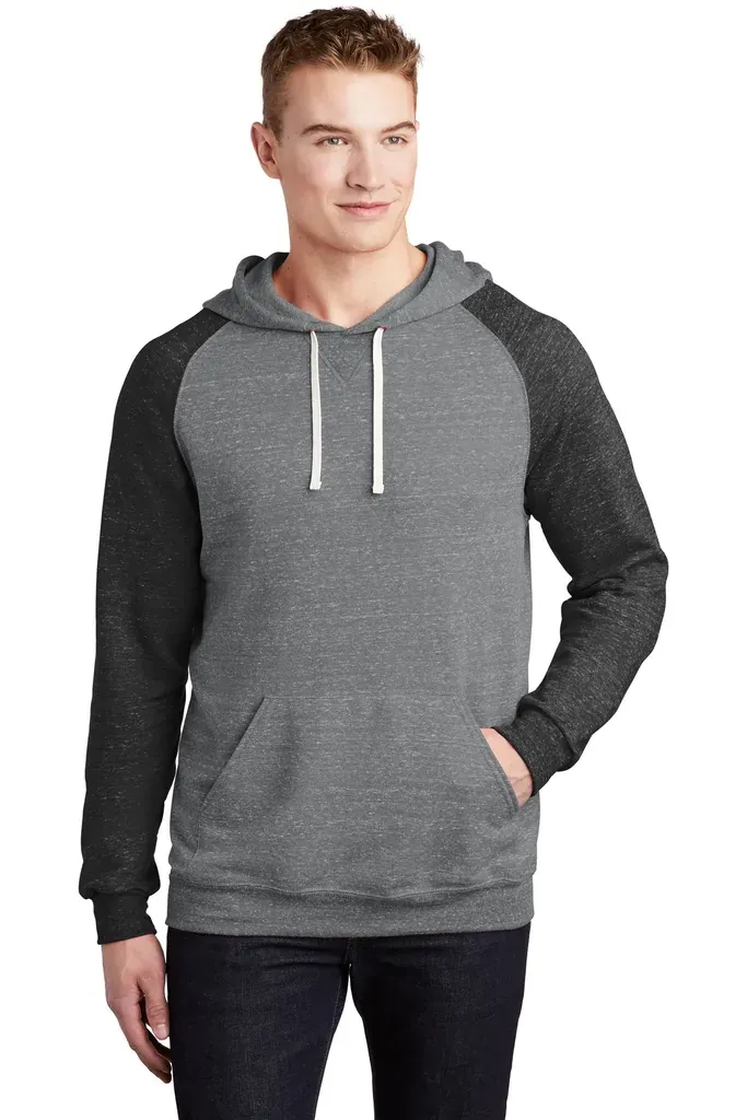 Jerzees ® Snow Heather French Terry Raglan Hoodie 90M - additional view 4