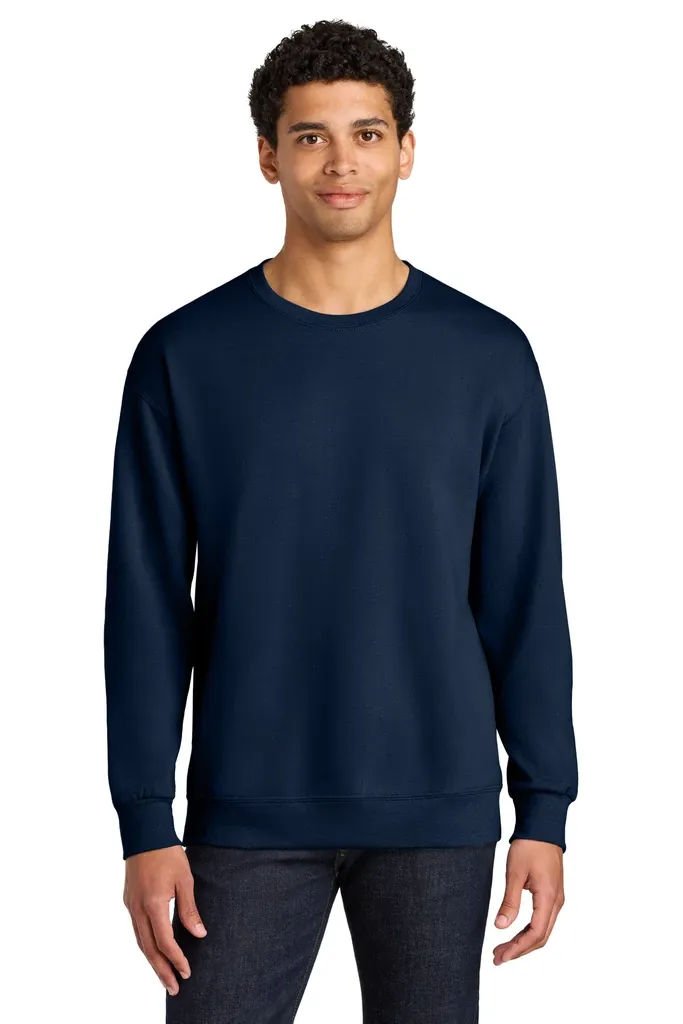 Jerzees Ultimate Unisex CVC Ring Spun Crewneck Sweatshirt IC48M - additional view 2
