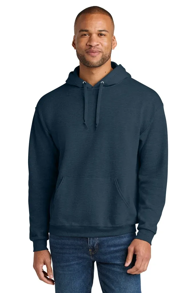 Jerzees Ultimate Unisex CVC Ring Spun Hooded Sweatshirt IC49M - additional view 8