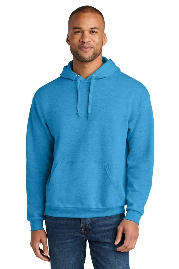 Jerzees Ultimate Unisex CVC Ring Spun Hooded Sweatshirt IC49M - additional view 2