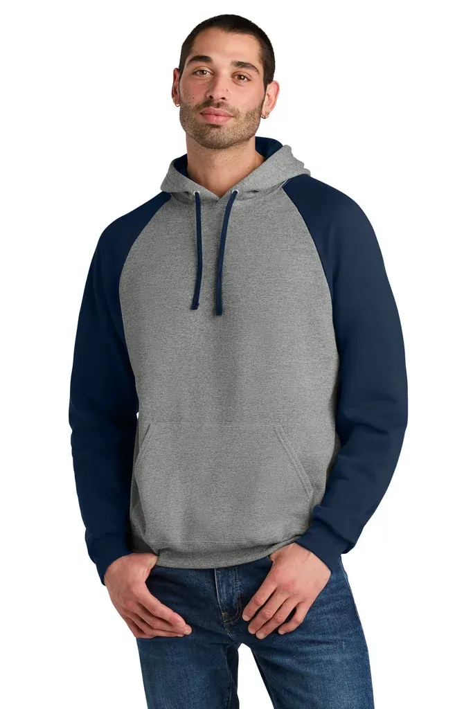 Jerzees® Unisex NuBlend® Colorblock Raglan Hoodie Sweatshirt 96C - additional view 1