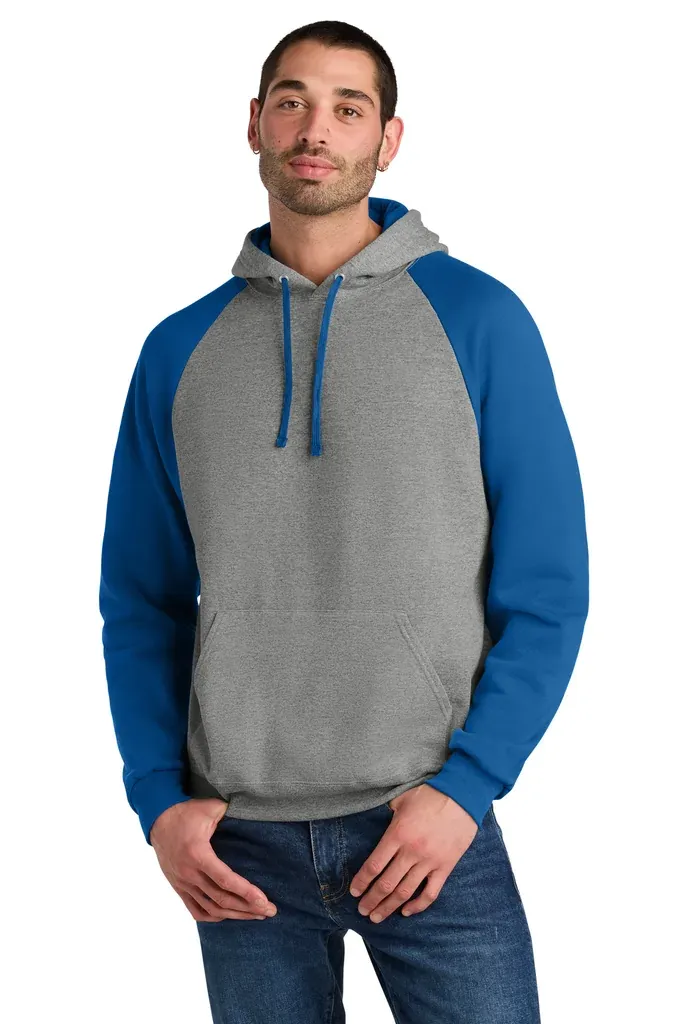 Jerzees® Unisex NuBlend® Colorblock Raglan Hoodie Sweatshirt 96C - additional view 2