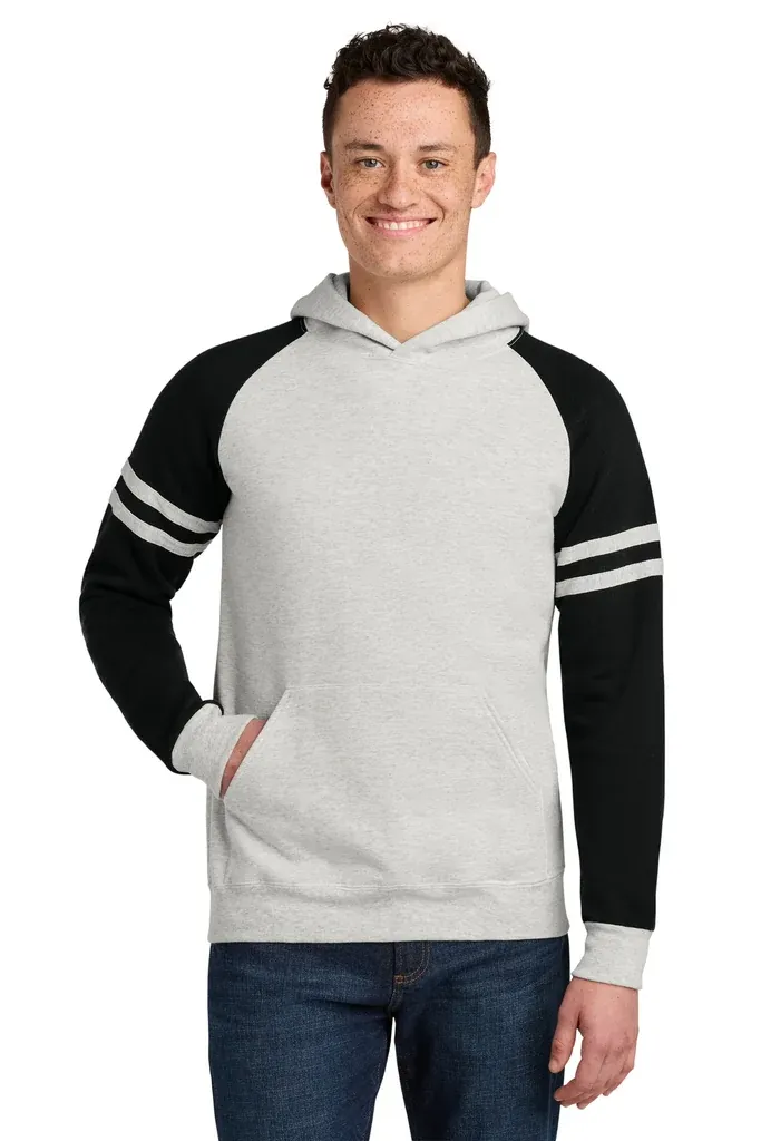 Jerzees® Unisex NuBlend® Varsity Colorblock Hooded Sweatshirt 97C - additional view 1