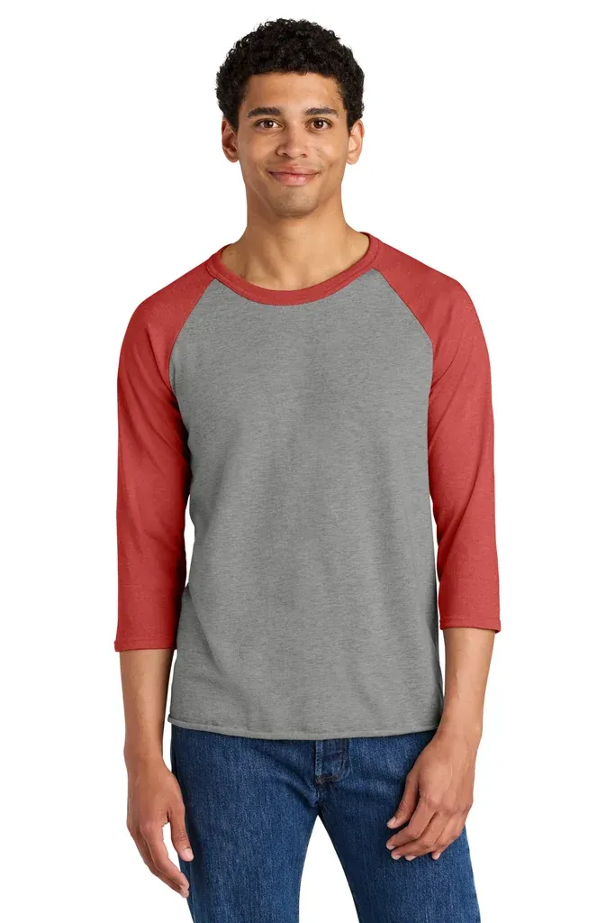Jerzees® Unisex Premium Blend Combed Ring Spun 3/4-Sleeve Raglan 560R - additional view 7