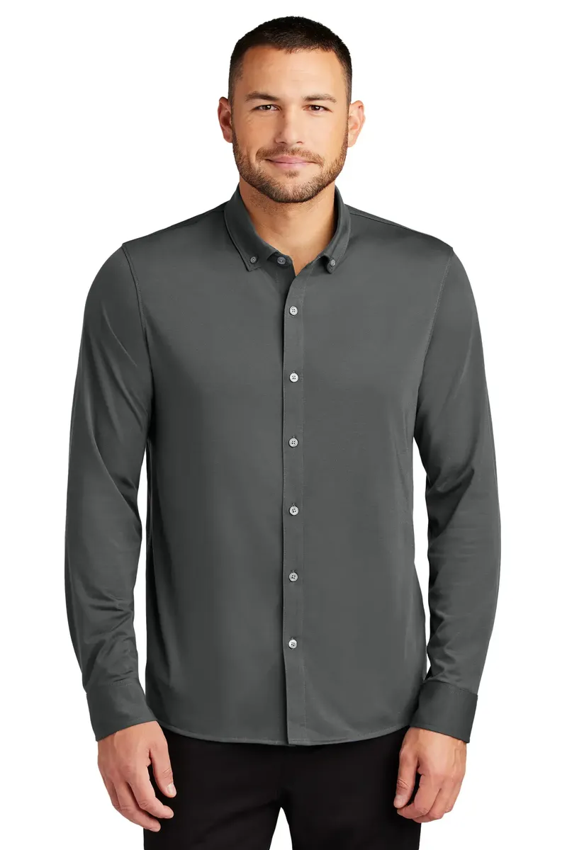 Mercer+Mettle® Stretch Jersey Long Sleeve Shirt MM1018 - additional view 4