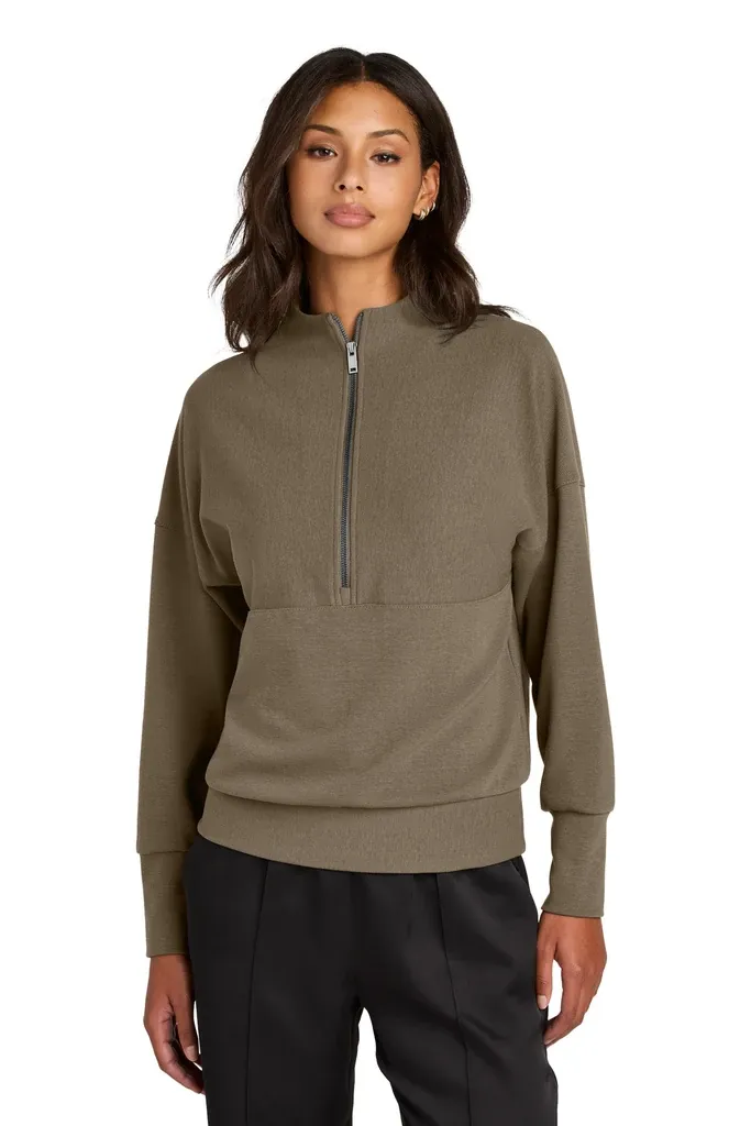 Mercer+Mettle® Women's Linear Texture 1/4-Zip MM3041 - additional view 1