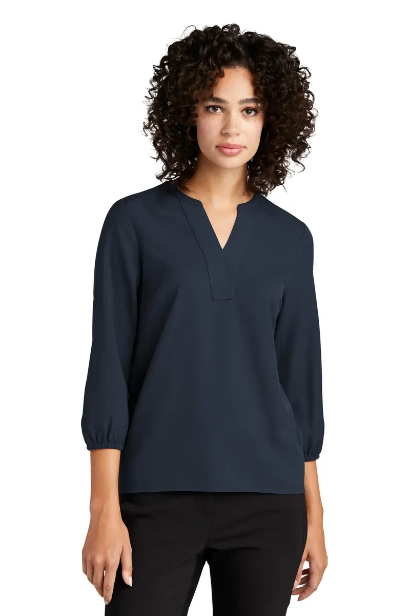 Mercer+Mettle® Women's Stretch Crepe 3/4-Sleeve Blouse MM2011 - additional view 6