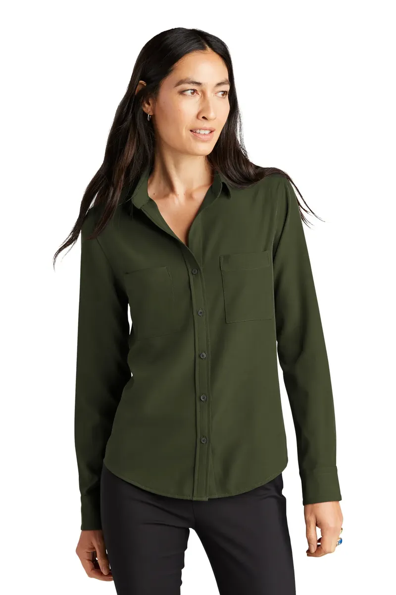 Mercer+Mettle® Women's Stretch Crepe Long Sleeve Camp MM2013 - additional view 1