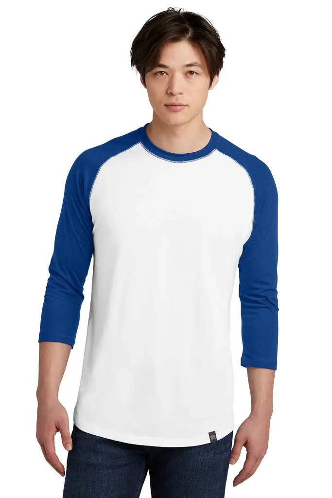 New Era ® Heritage Blend 3/4-Sleeve Baseball Raglan Tee. NEA104 - additional view 6