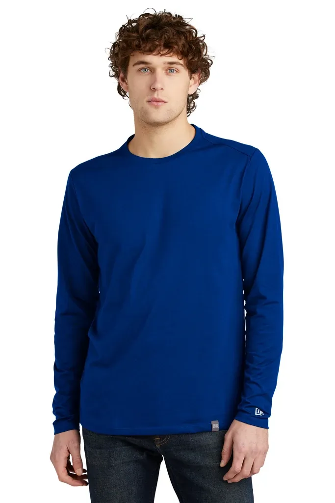 New Era ® Heritage Blend Long Sleeve Crew Tee. NEA102 - additional view 3