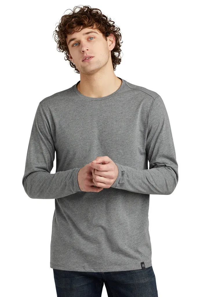 New Era ® Heritage Blend Long Sleeve Crew Tee. NEA102 - additional view 4