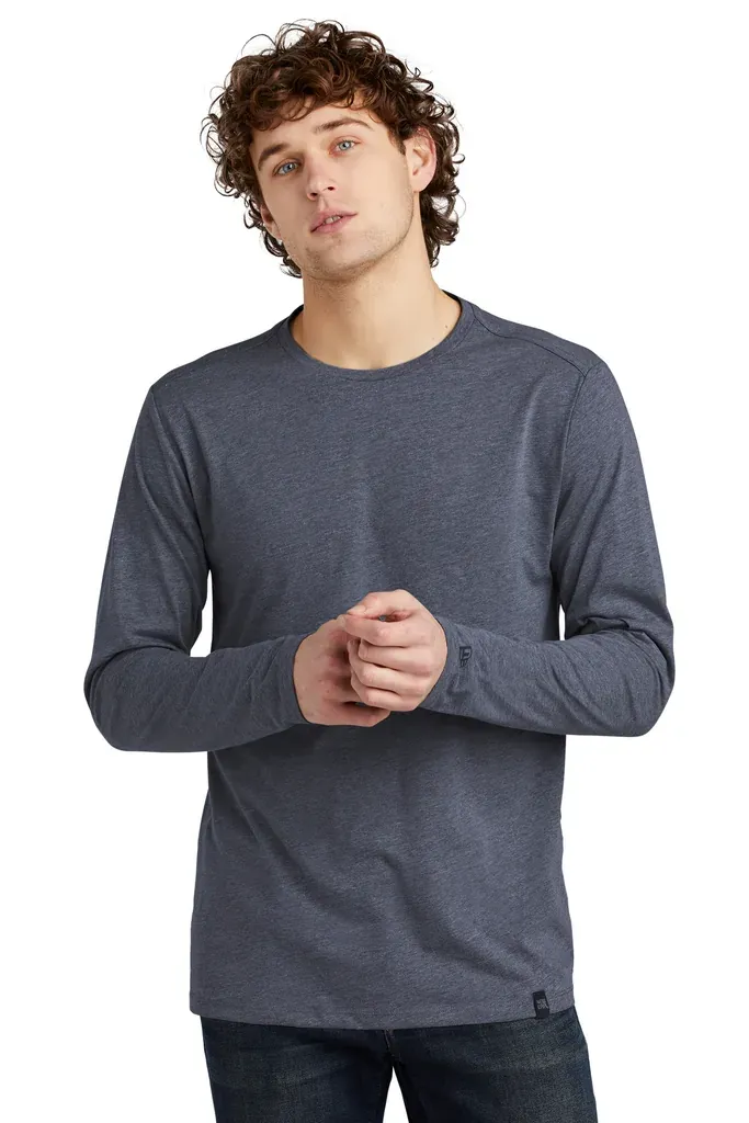 New Era ® Heritage Blend Long Sleeve Crew Tee. NEA102 - additional view 7