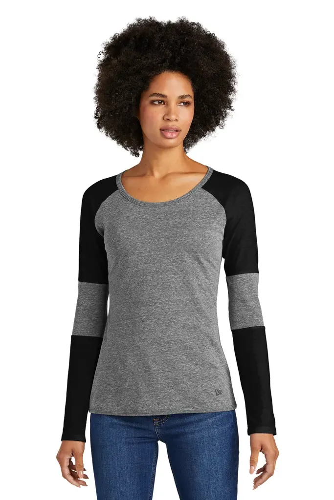 New Era ® Ladies Tri-Blend Performance Baseball Tee. LNEA132 - additional view 2