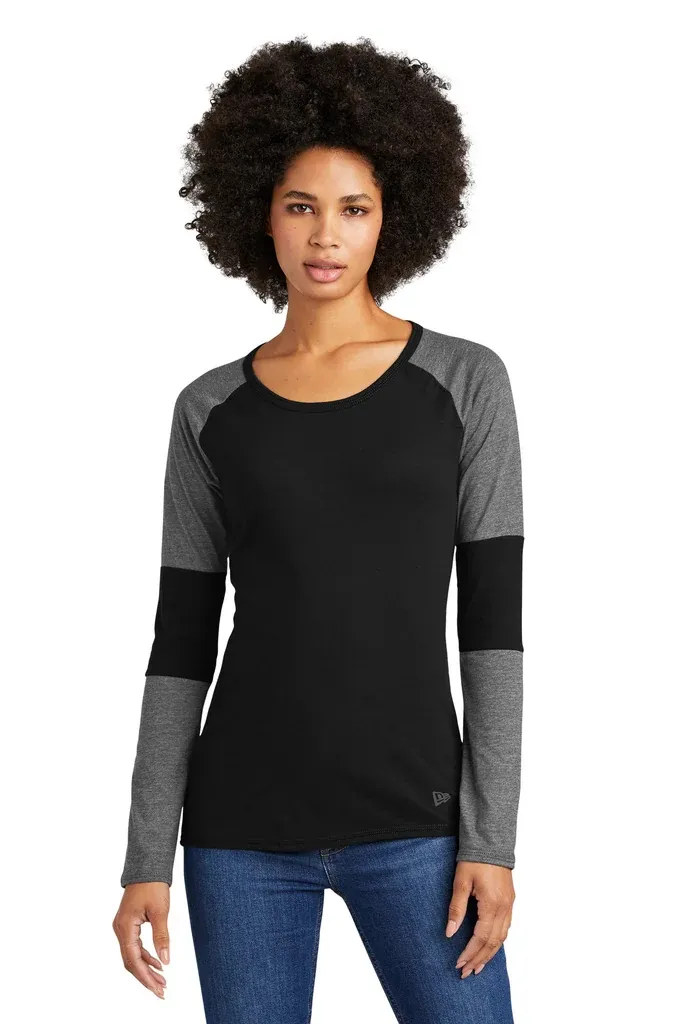 New Era ® Ladies Tri-Blend Performance Baseball Tee. LNEA132 - additional view 1