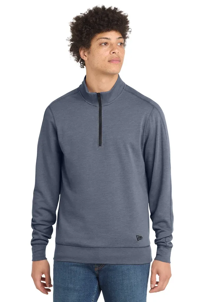 New Era ® Tri-Blend Fleece 1/4-Zip Pullover. NEA512 - additional view 3