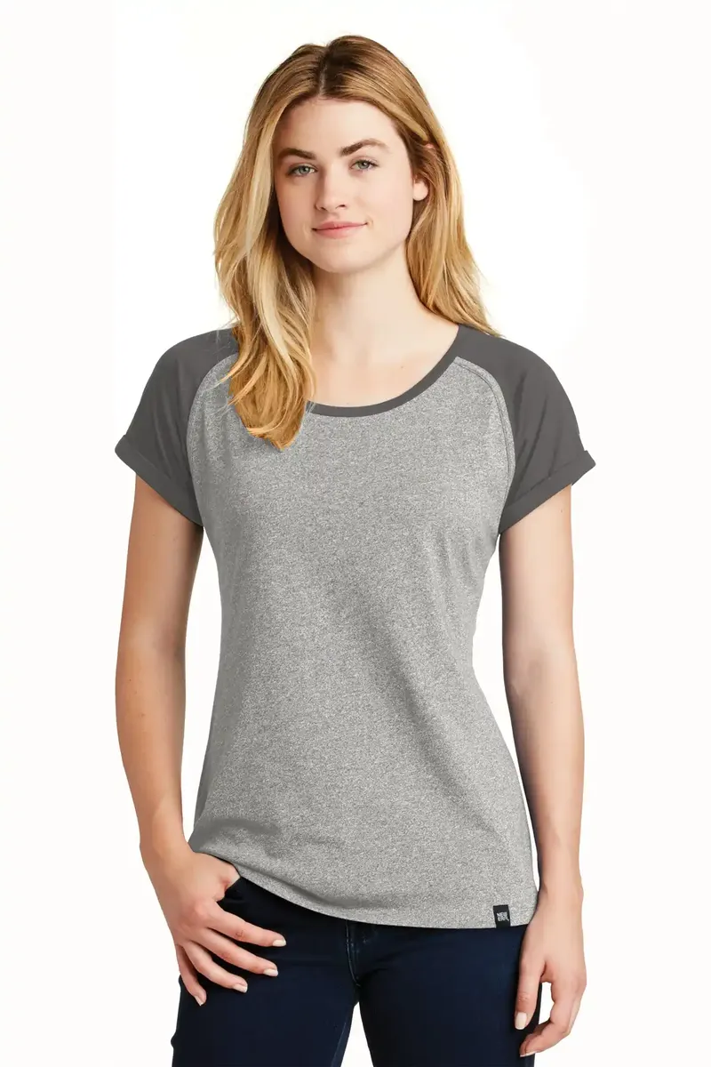 New Era ® Women's Heritage Blend Varsity Tee. LNEA107 - additional view 1