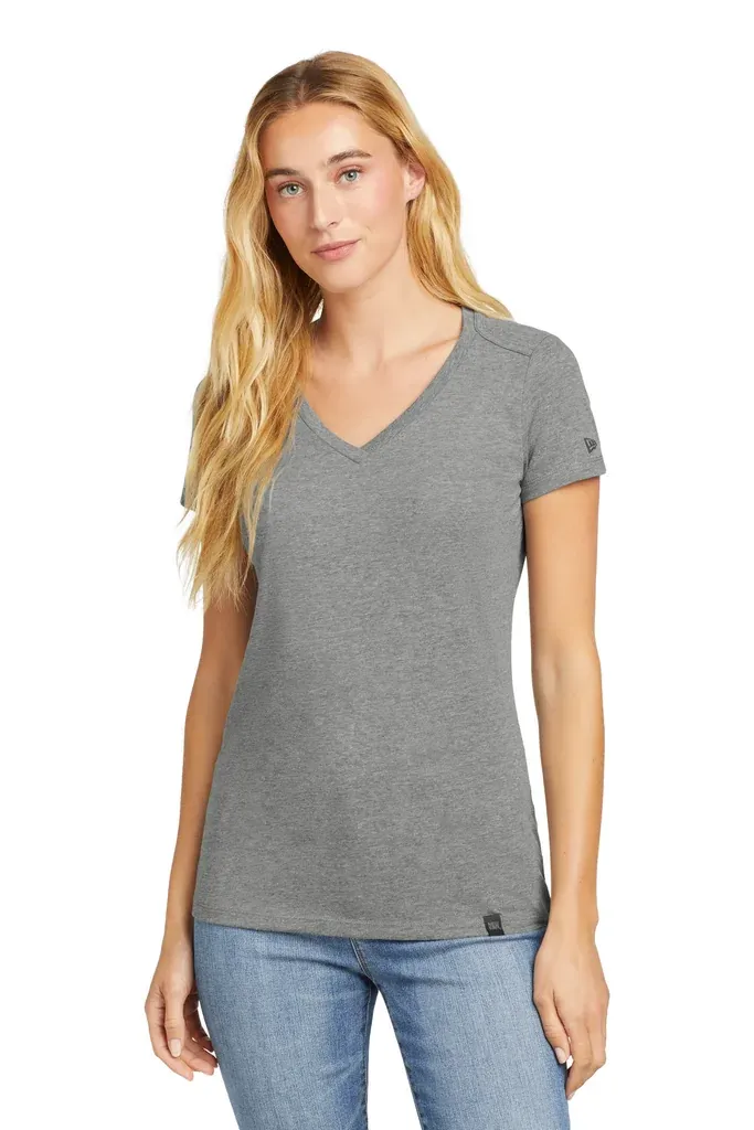 New Era ® Women's Heritage Blend V-Neck Tee. LNEA101 - additional view 6