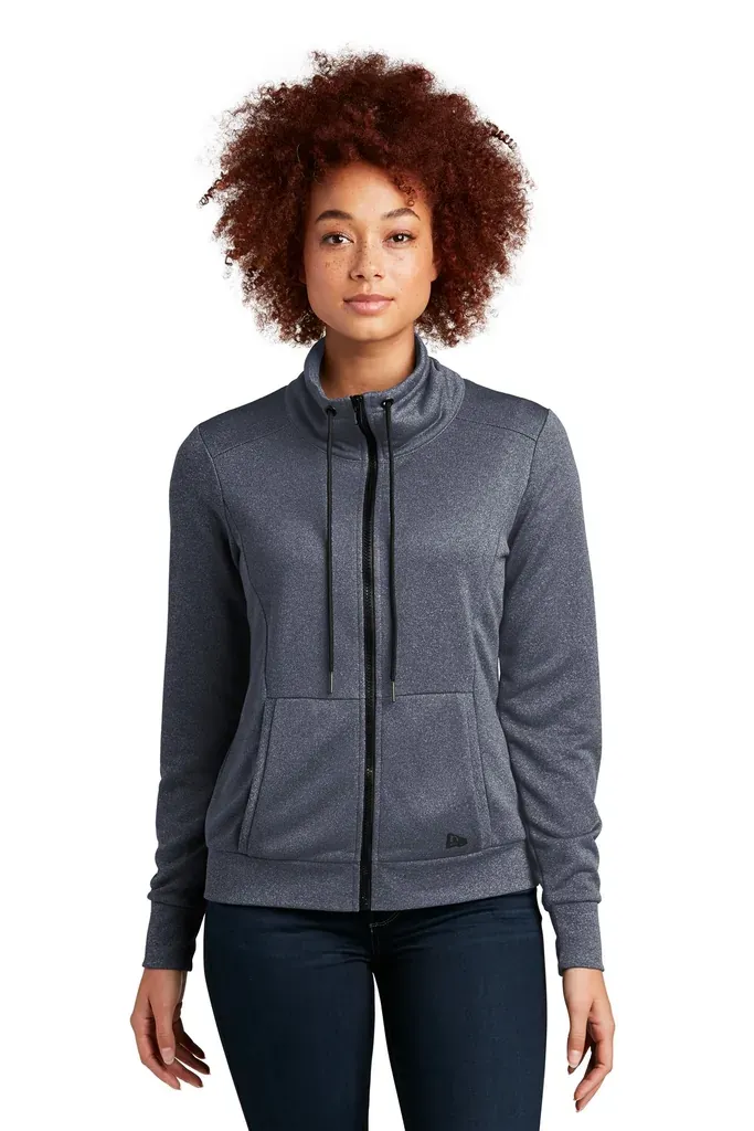 New Era® Women's Performance Terry Full-Zip Cowl LNEA530 - additional view 2