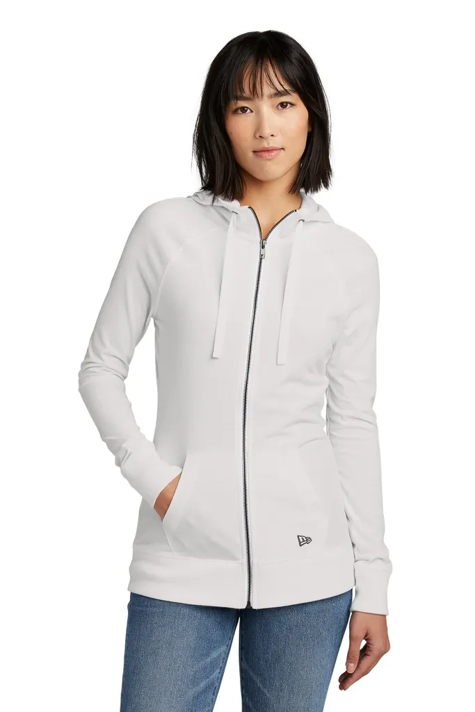 New Era® Women's Sueded Cotton Blend Full-Zip Hoodie. LNEA122 - additional view 1
