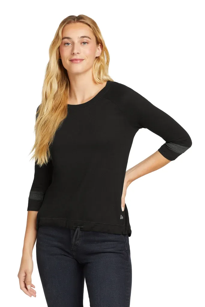 New Era ® Women's Tri-Blend 3/4-Sleeve Tee LNEA136