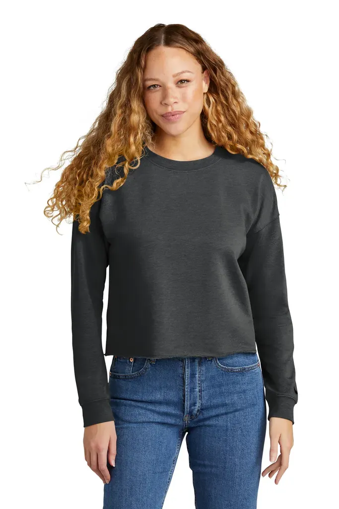 New Era® Women's Tri-Blend Fleece Crop Crew LNEA514 - additional view 2