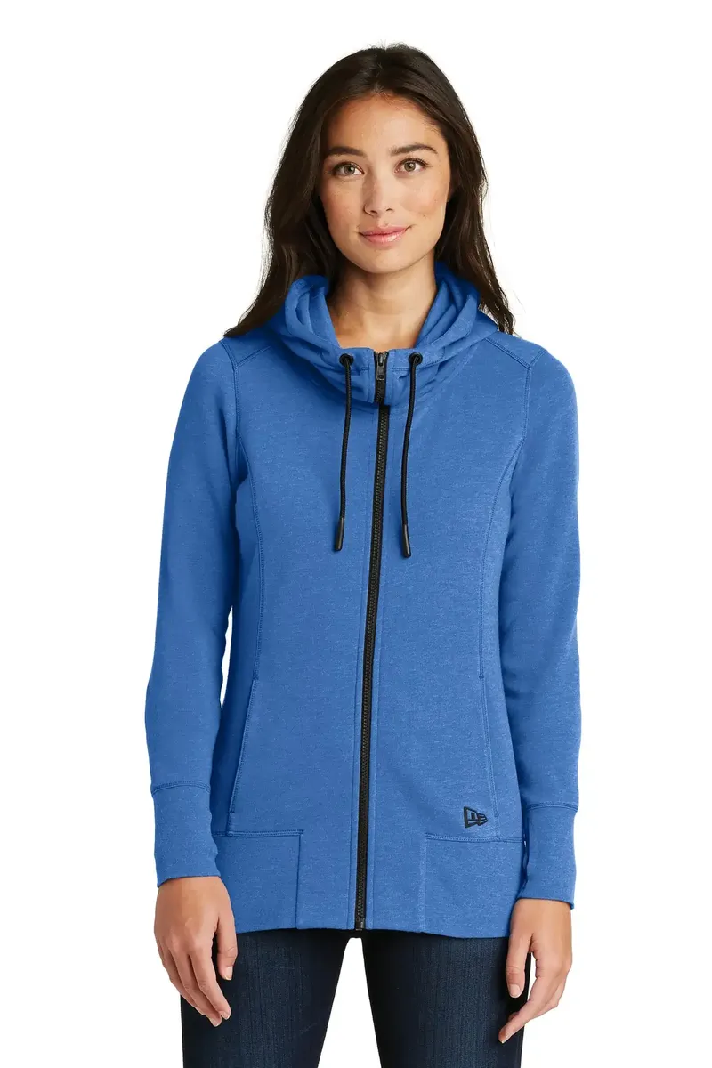 New Era ® Women's Tri-Blend Fleece Full-Zip Hoodie. LNEA511 - additional view 3