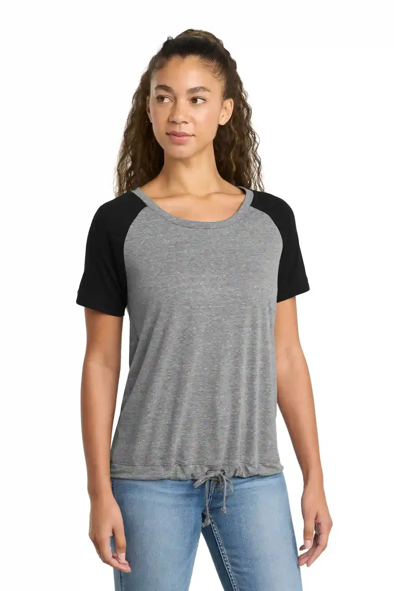 New Era ® Women's Tri-Blend Performance Cinch Tee. LNEA133 - additional view 1