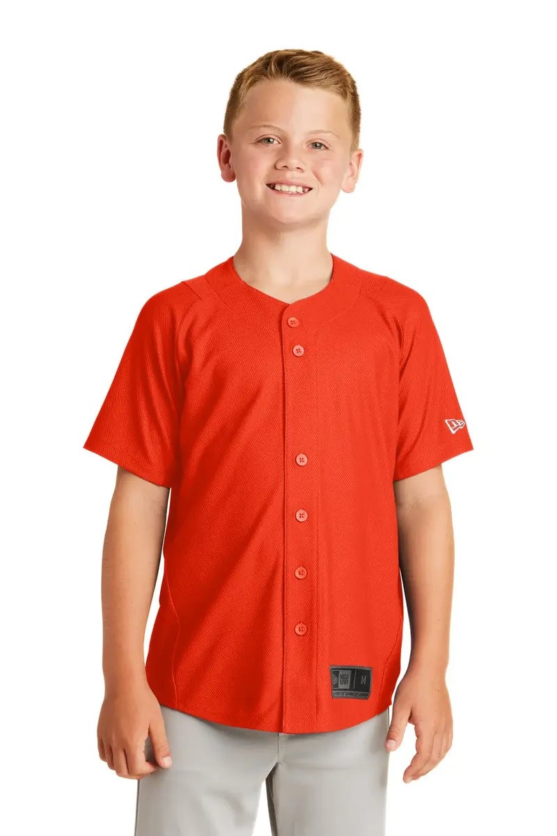 New Era ® Youth Diamond Era Full-Button Jersey. YNEA220 - additional view 3