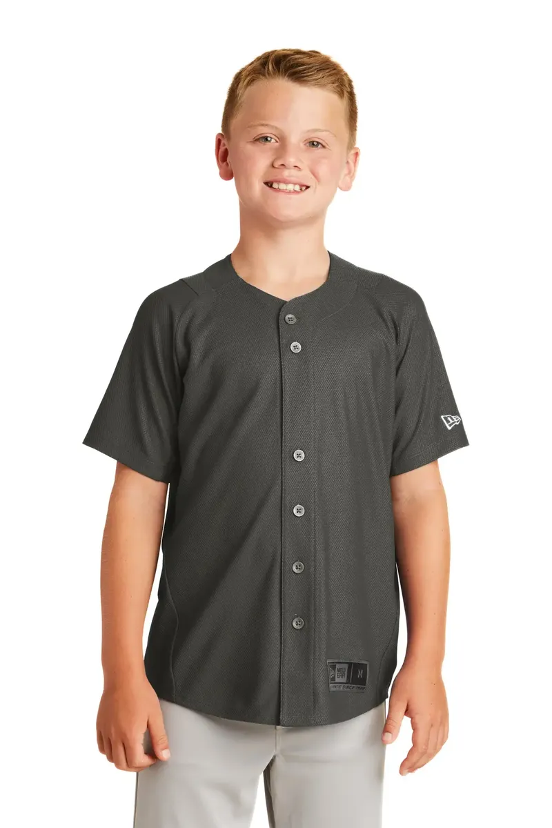 New Era ® Youth Diamond Era Full-Button Jersey. YNEA220 - additional view 4