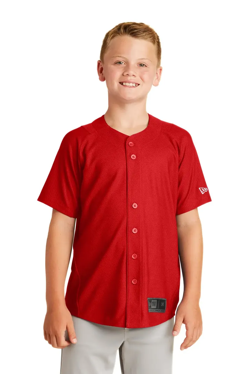 New Era ® Youth Diamond Era Full-Button Jersey. YNEA220 - additional view 9