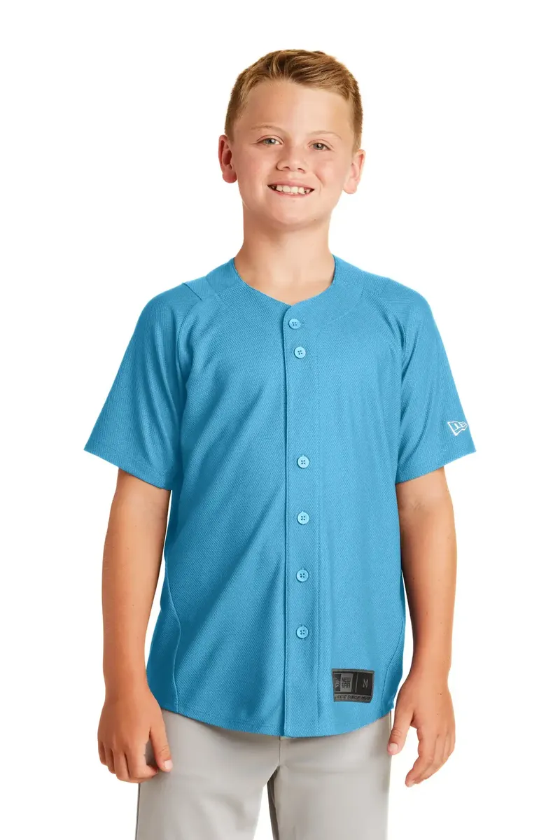 New Era ® Youth Diamond Era Full-Button Jersey. YNEA220 - additional view 8
