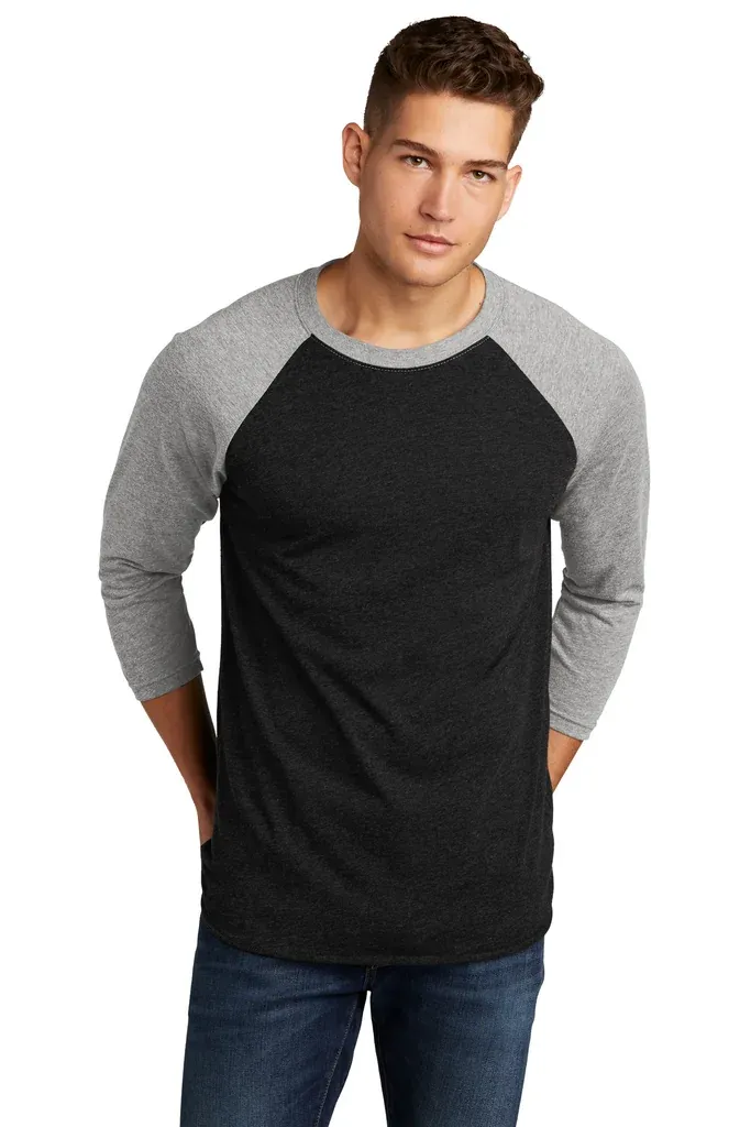 Next Level Apparel®   Adult Tri-Blend 3/4-Sleeve Raglan Tee. NL6051 - additional view 4