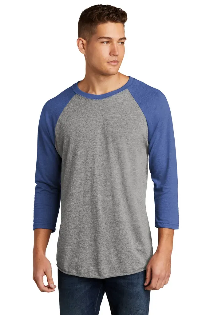 Next Level Apparel®   Adult Tri-Blend 3/4-Sleeve Raglan Tee. NL6051 - additional view 5