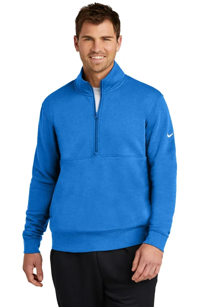 Nike Club Fleece Sleeve Swoosh 1/2-Zip NKDX6718 - additional view 1
