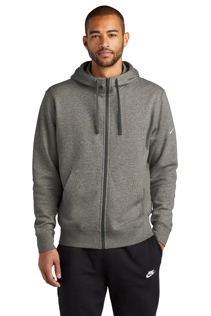 Nike Club Fleece Sleeve Swoosh Full-Zip Hoodie NKDR1513 - additional view 3