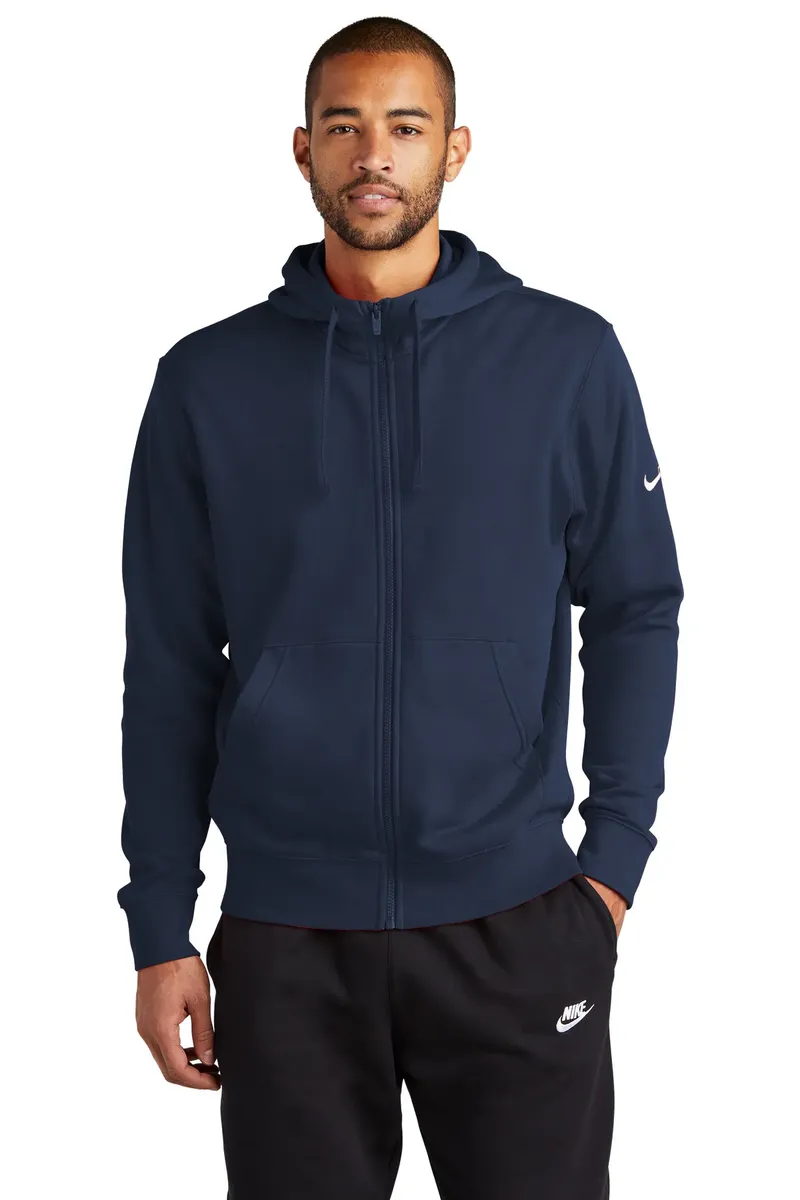 Nike Club Fleece Sleeve Swoosh Full-Zip Hoodie NKDR1513 - additional view 5