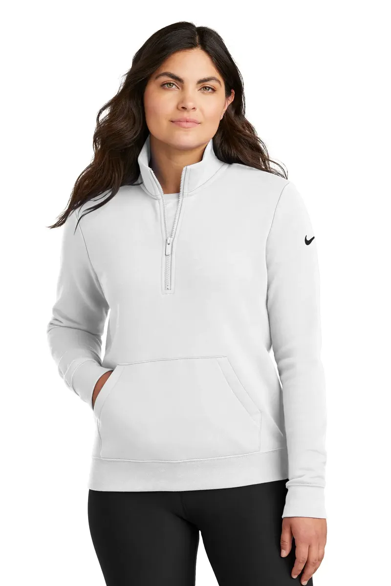 Nike Women's Club Fleece Sleeve Swoosh 1/2-Zip NKDX6720 - additional view 6