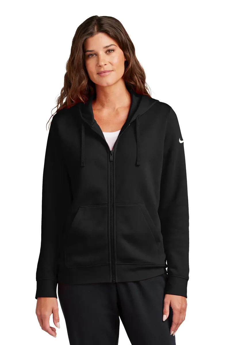 Nike Women's Club Fleece Sleeve Swoosh Full-Zip Hoodie NKFD9890 - additional view 3