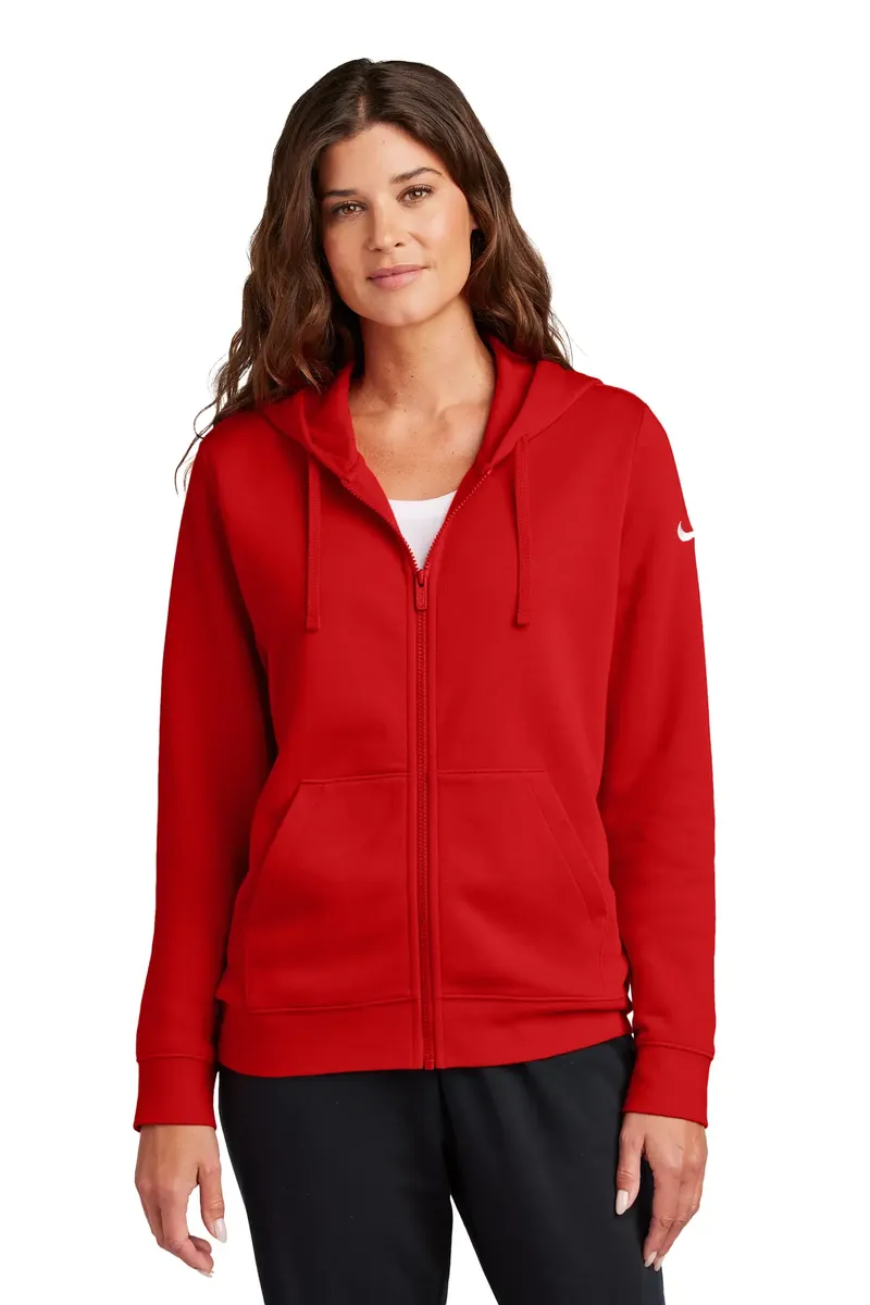 Nike Women's Club Fleece Sleeve Swoosh Full-Zip Hoodie NKFD9890 - additional view 1
