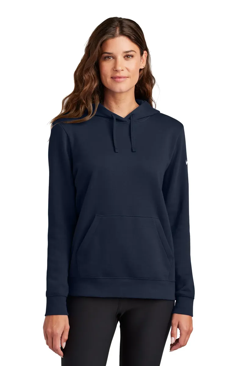 Nike Women's Club Fleece Sleeve Swoosh Pullover Hoodie NKFD9889 - additional view 1