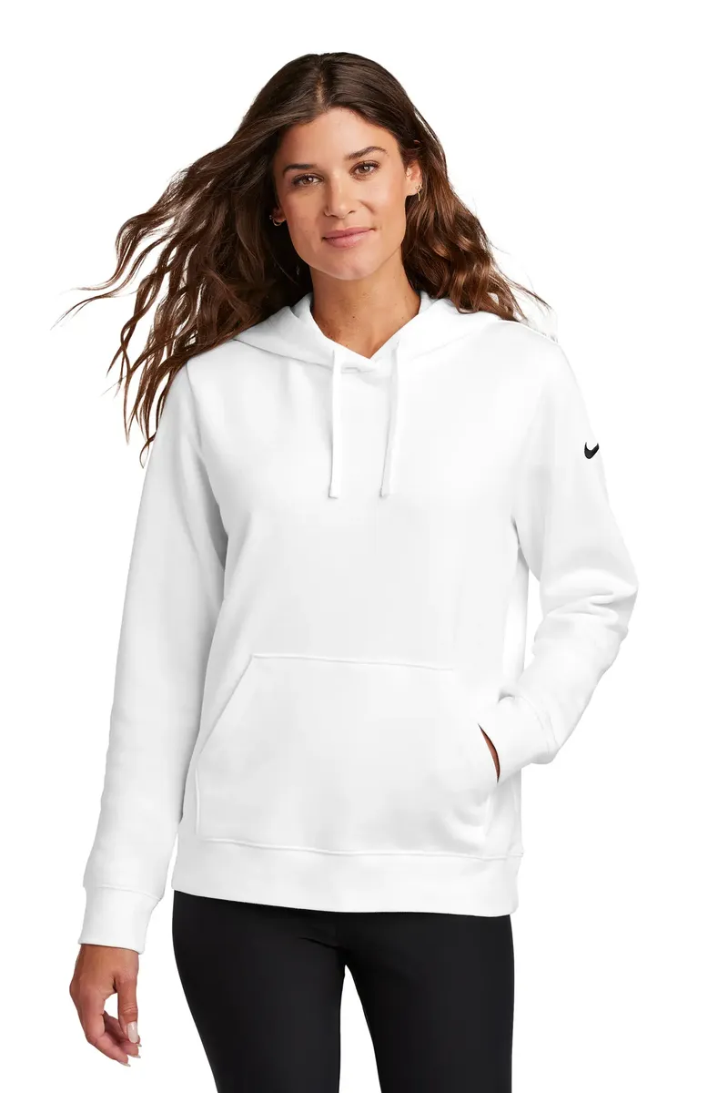 Nike Women's Club Fleece Sleeve Swoosh Pullover Hoodie NKFD9889 - additional view 7