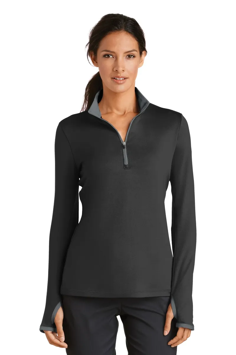 Nike Women's Dri-FIT Stretch 1/2-Zip Cover-Up. 779796 - additional view 1