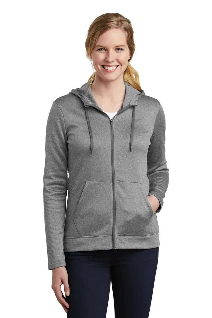 Nike Women's Therma-FIT Full-Zip Fleece Hoodie. NKAH6264 - additional view 1