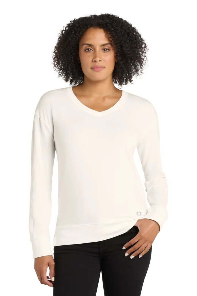 OGIO® Women's Luuma Flex Long Sleeve V-Neck LOG825 - additional view 2