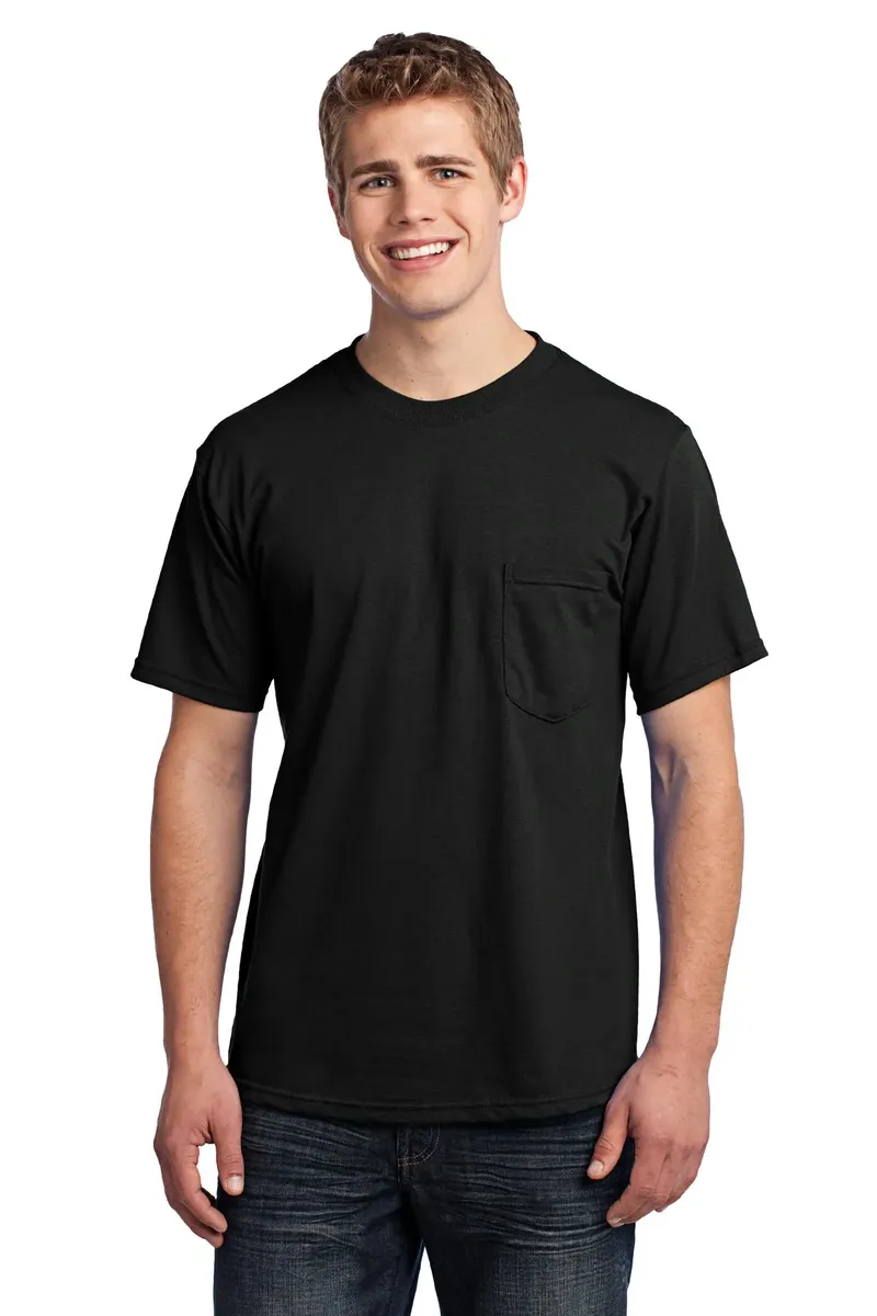 DISCONTINUED Port & Company® - All-American Pocket Tee. USA100P - additional view 7